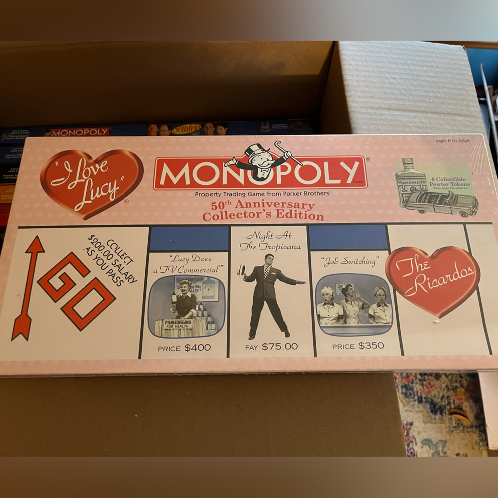I Love Lucy Monopoly Sealed